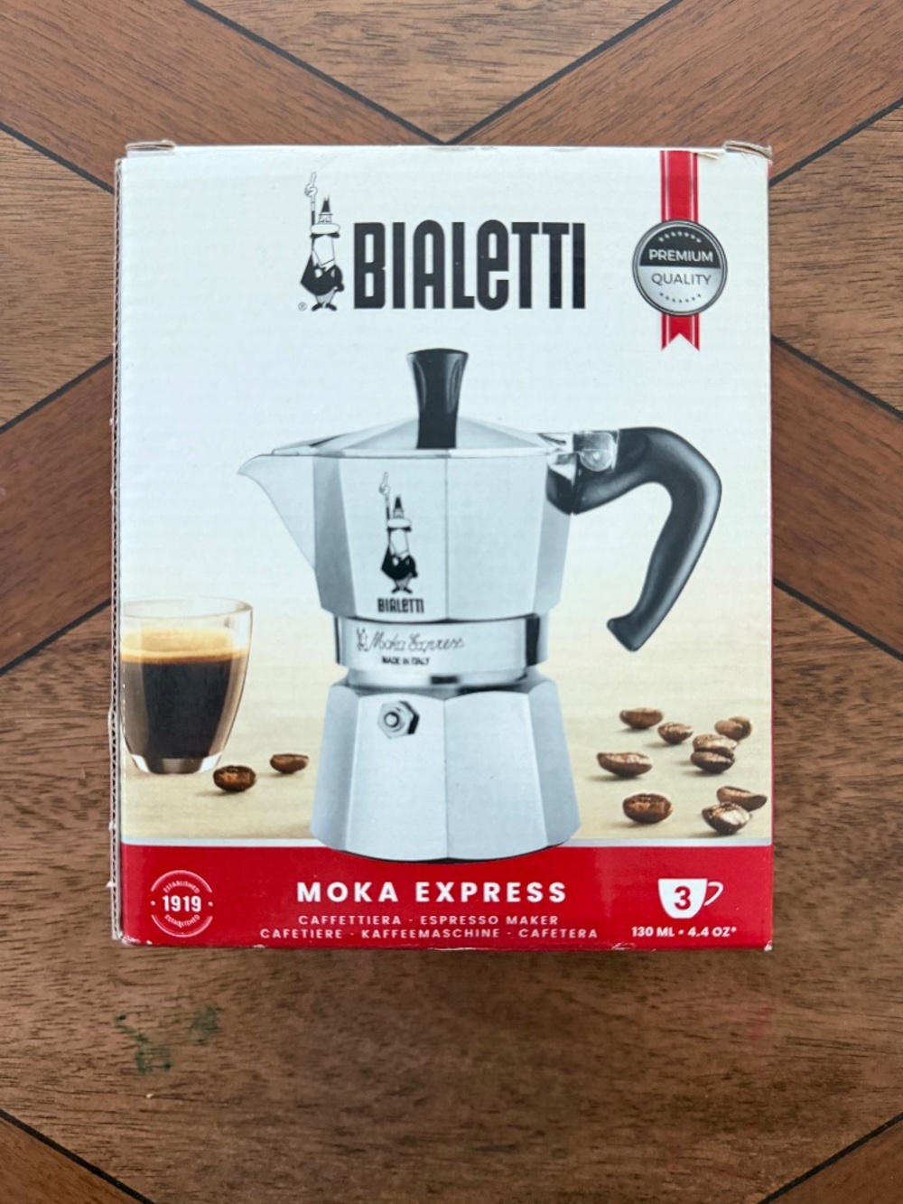 Bialatti MOKA Express - Espresso Maker - 3 Cup - Made in Italy - NEW